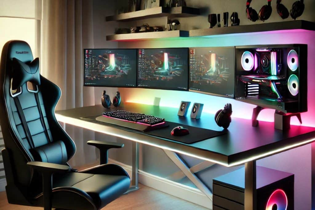 bureau d'angle gamer